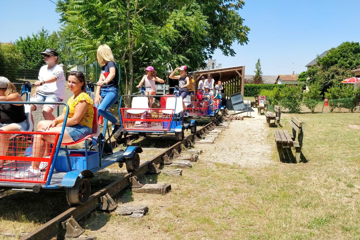 Velorail cycling in the holidays in Chauvigny Francecomfort